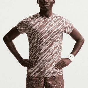 Футболка тенісна чоловіча Nike Court Victory Printed T-Shirt brown